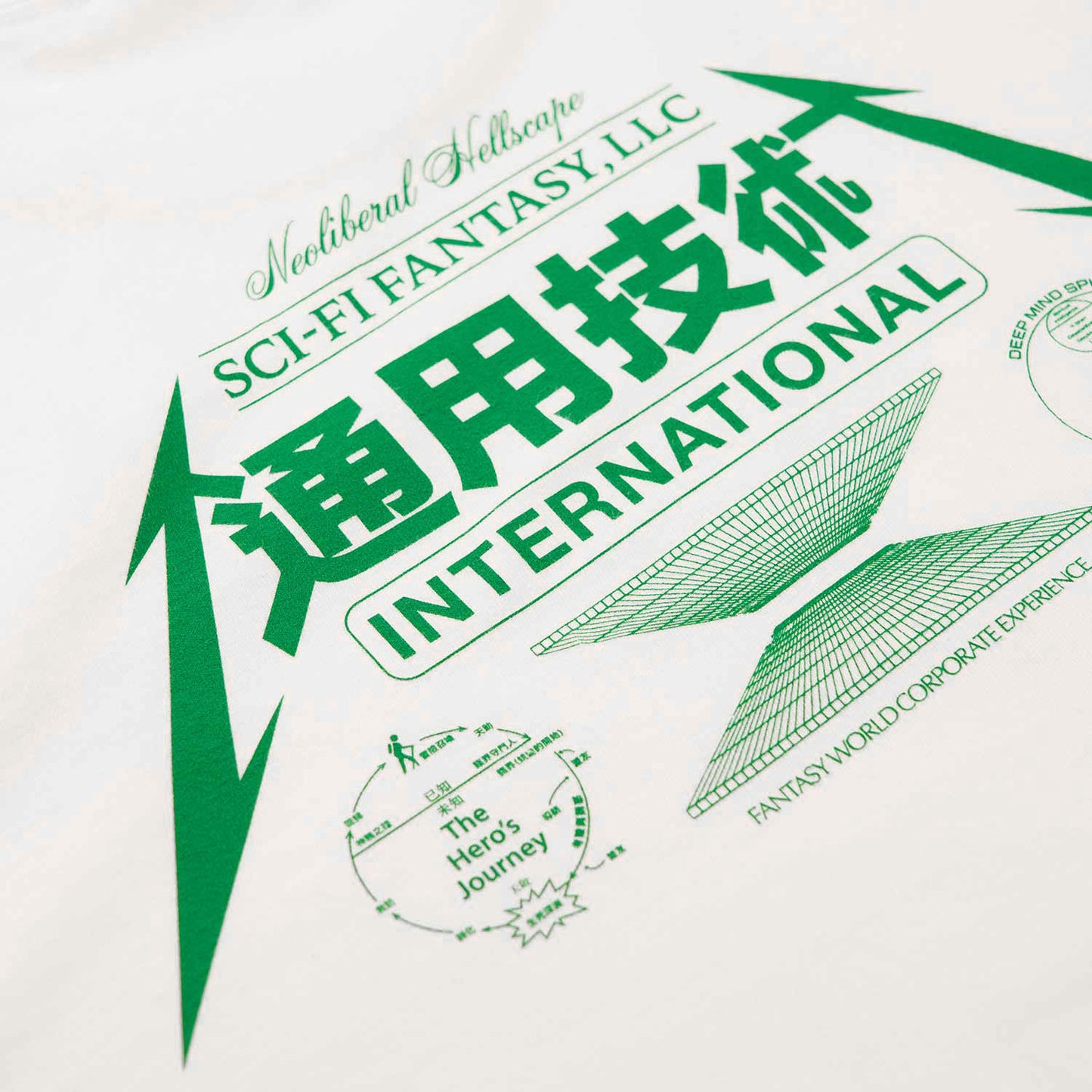 sci-fi fantasy neoliberal tee (white)