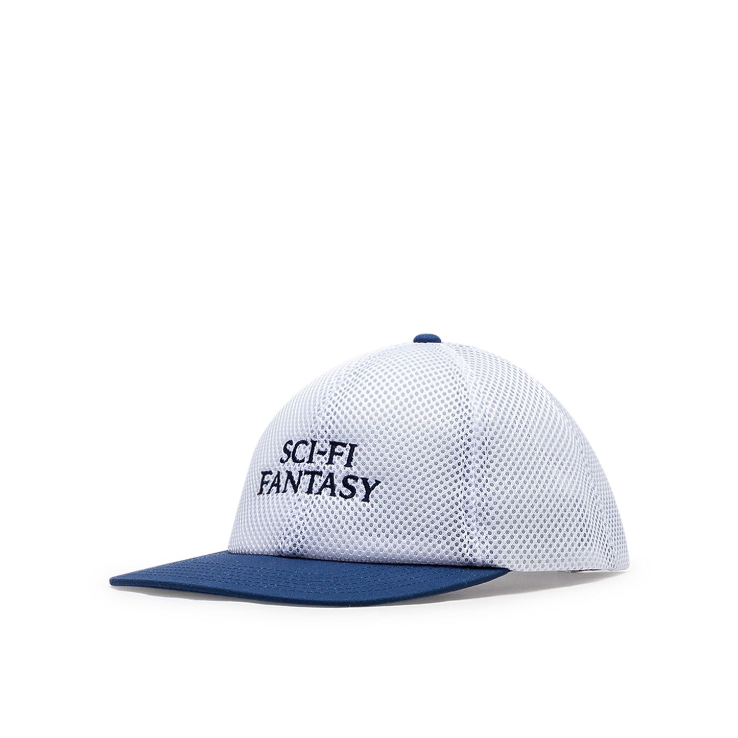 sci-fi fantasy logo hat (white / blue)