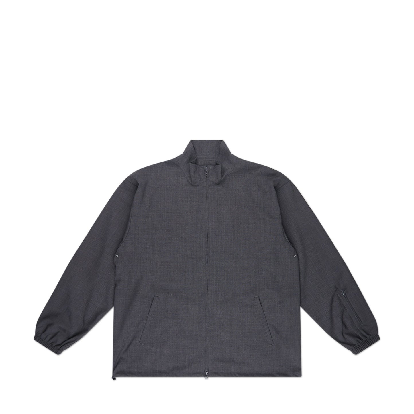 sophnet. wool tropical stand collar jacket (charcoal gray)