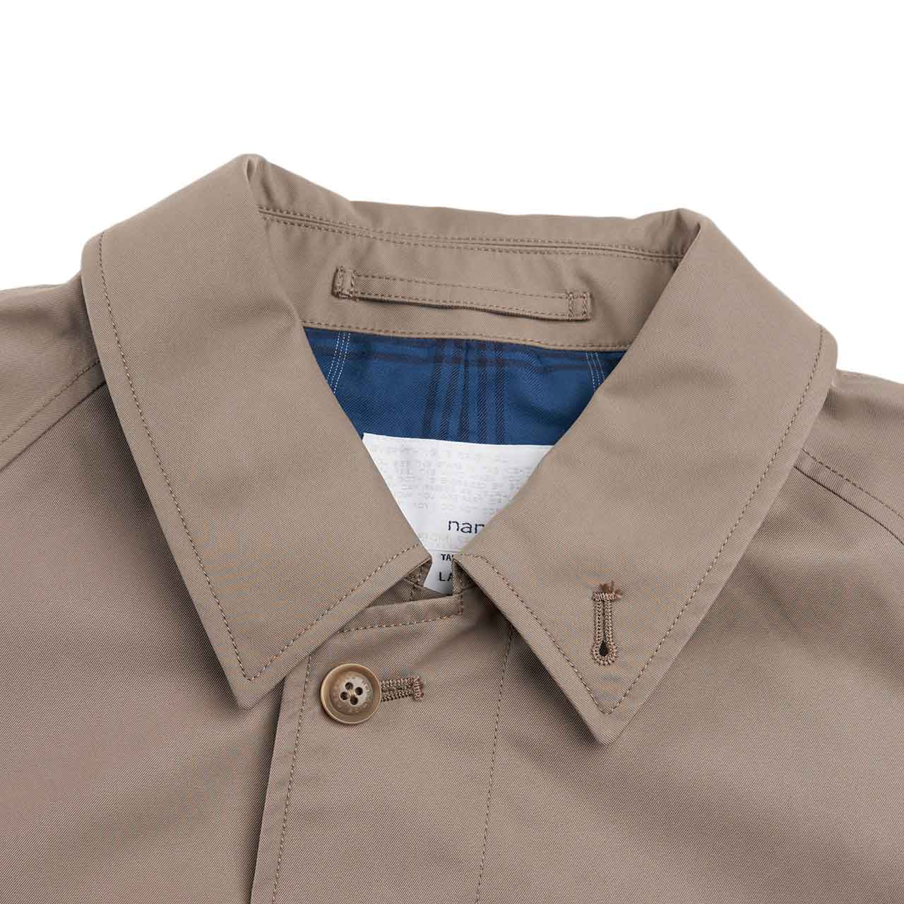 nanamica soutien collar coat (beige) - a.plus store