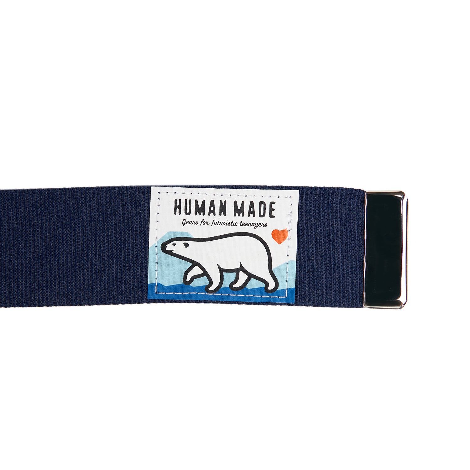 human made jacquard web belt (blue)