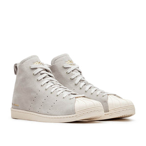 adidas x wales bonner superstar hi (mist stone / wonder white / gold) - a.plus