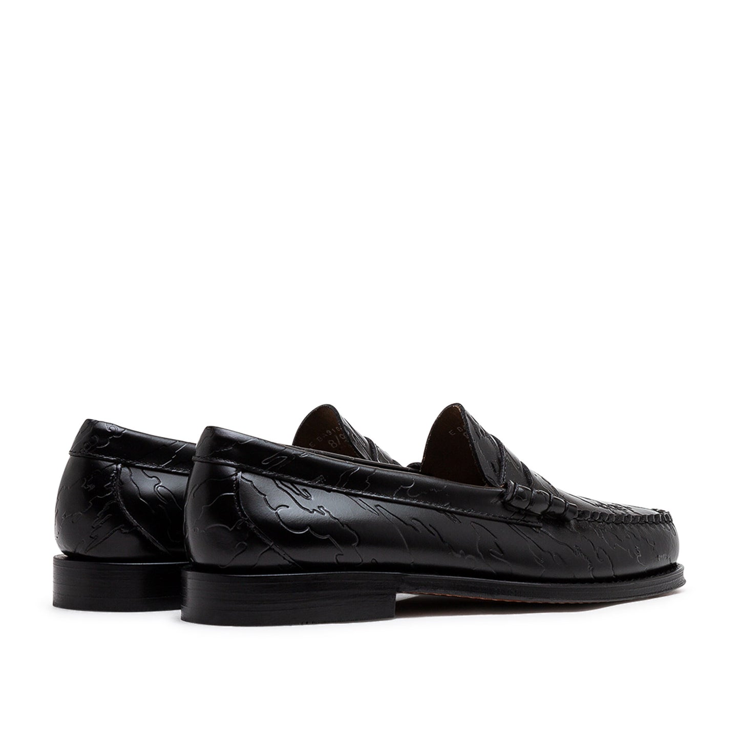 g.h.bass x maharishi larson penny loafers (black)