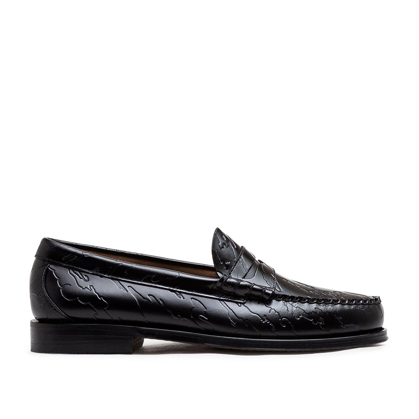 g.h.bass x maharishi larson penny loafers (black)