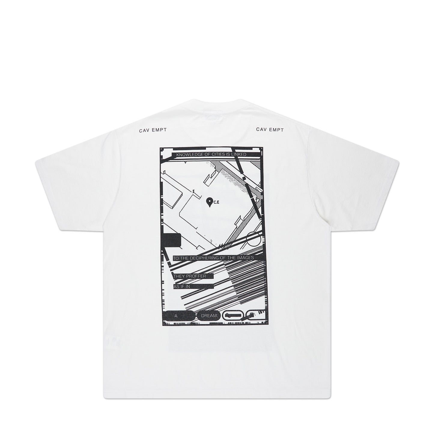 cav empt md pin drop t-shirt (white)