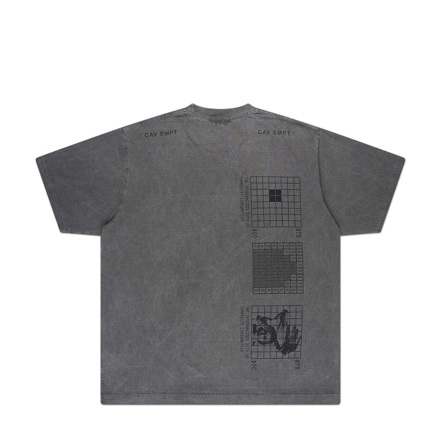 cav empt overdye internalized duty t-shirt (charcoal)