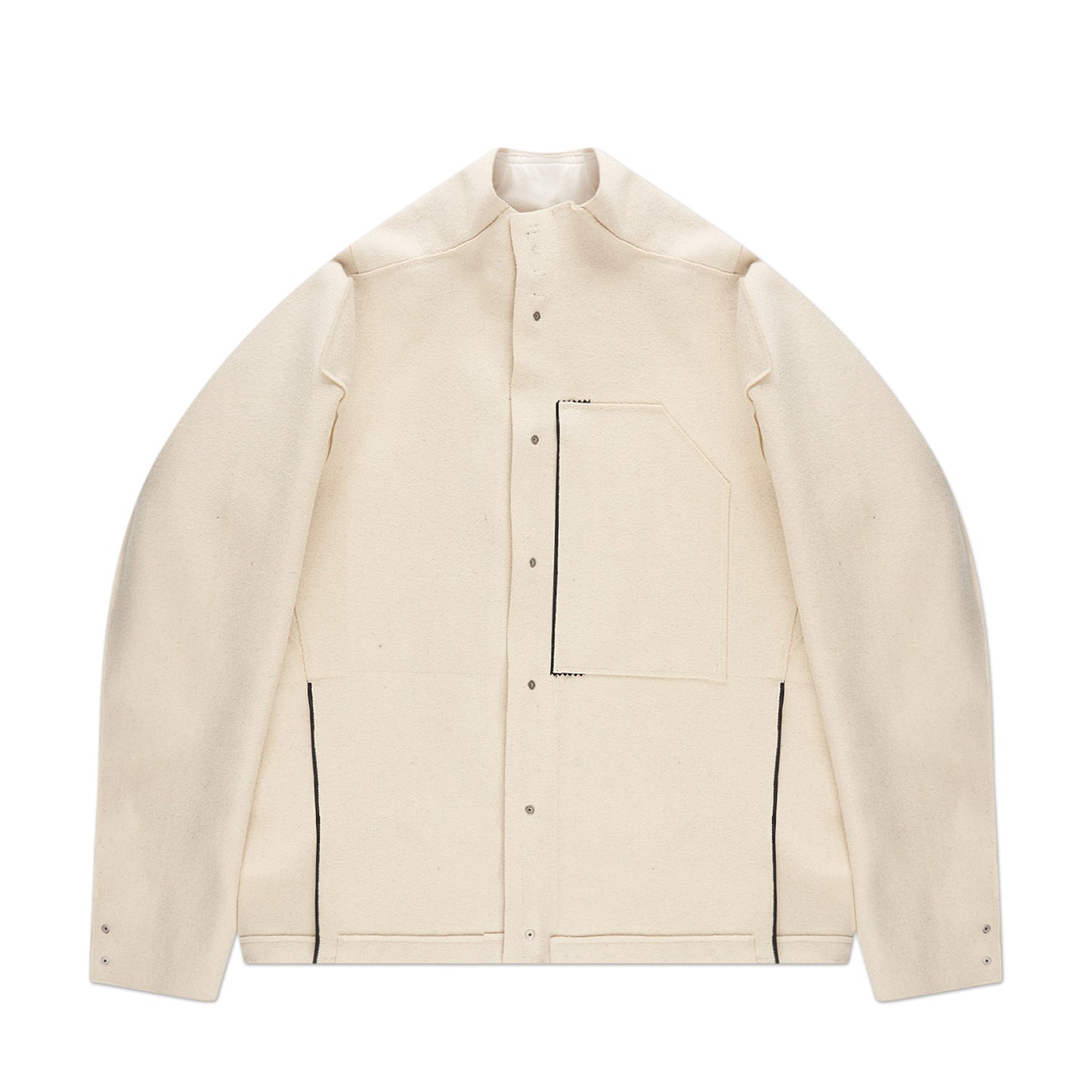 acronym j70-bu burel® wool jacket (white)