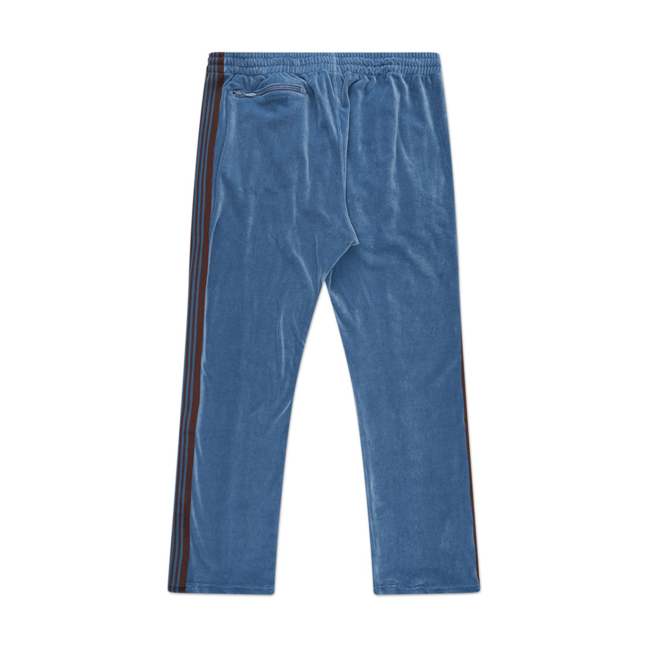 needles narrow velour trackpant (blue grey) - a.plus store