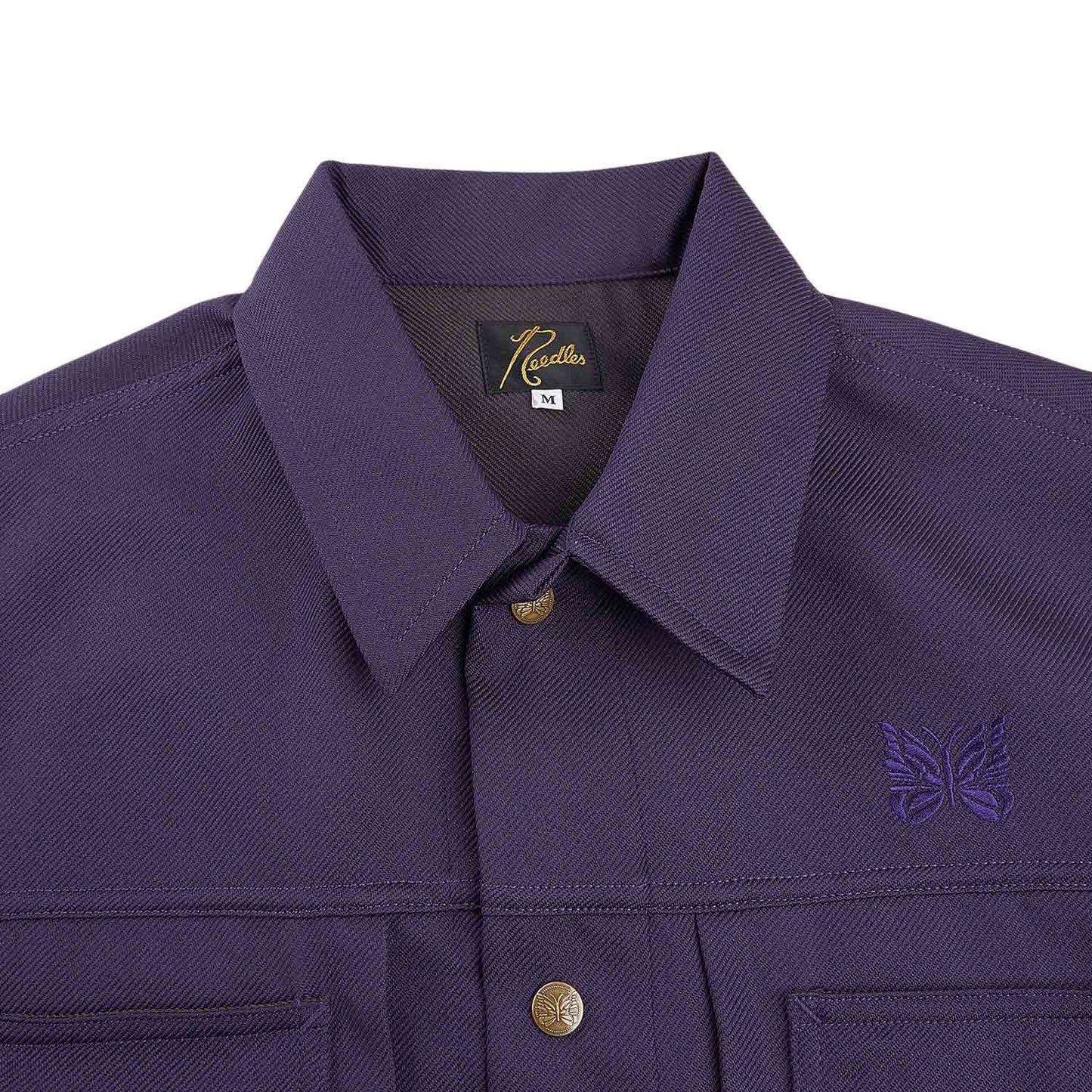needles penny jean jacket (purple)