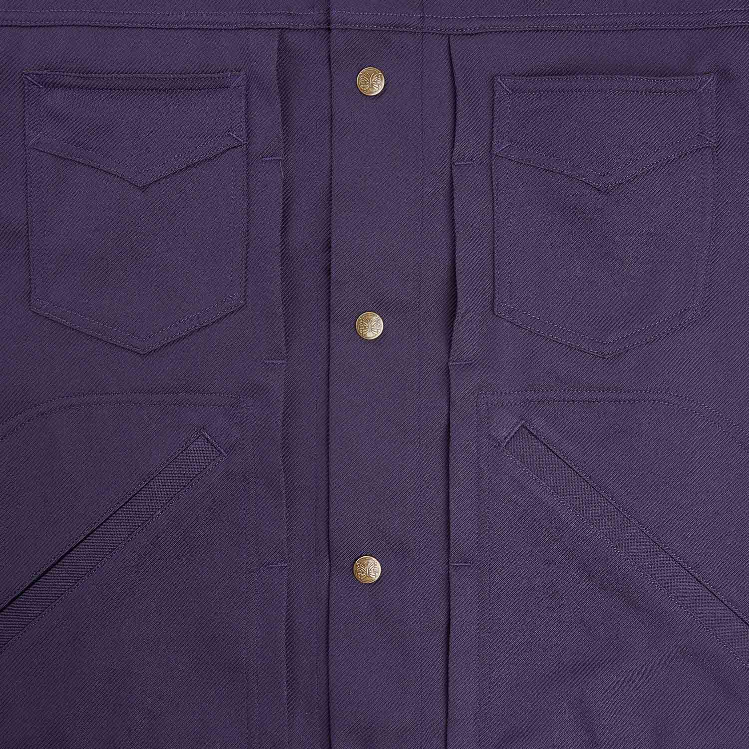 needles penny jean jacket (purple)