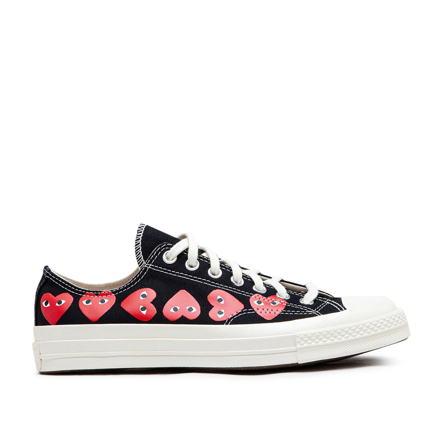 Black comme des garcons fashion converse low