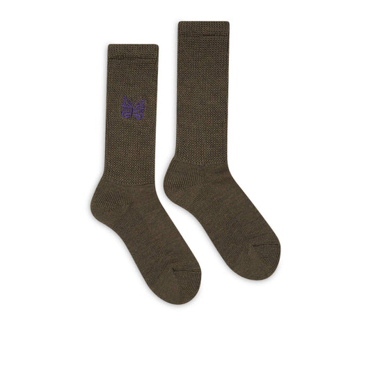 needles pile socken (olive)