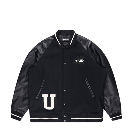 undercover men's psycho bomber jacket (black)