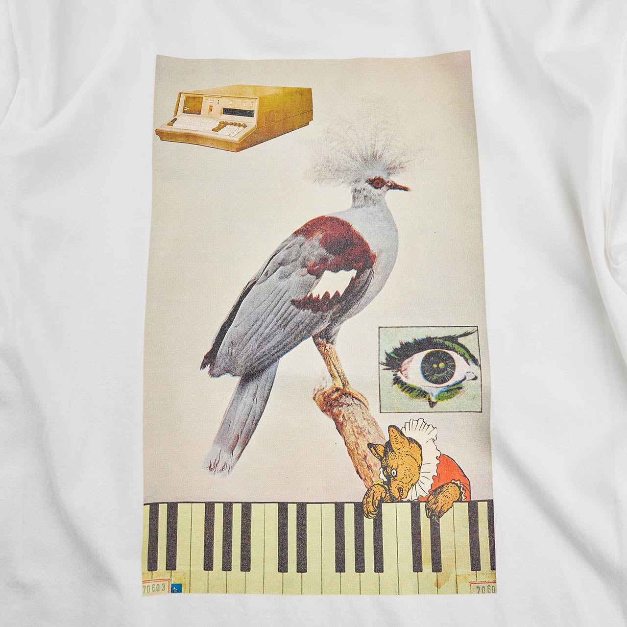 undercover piano shirt (white)