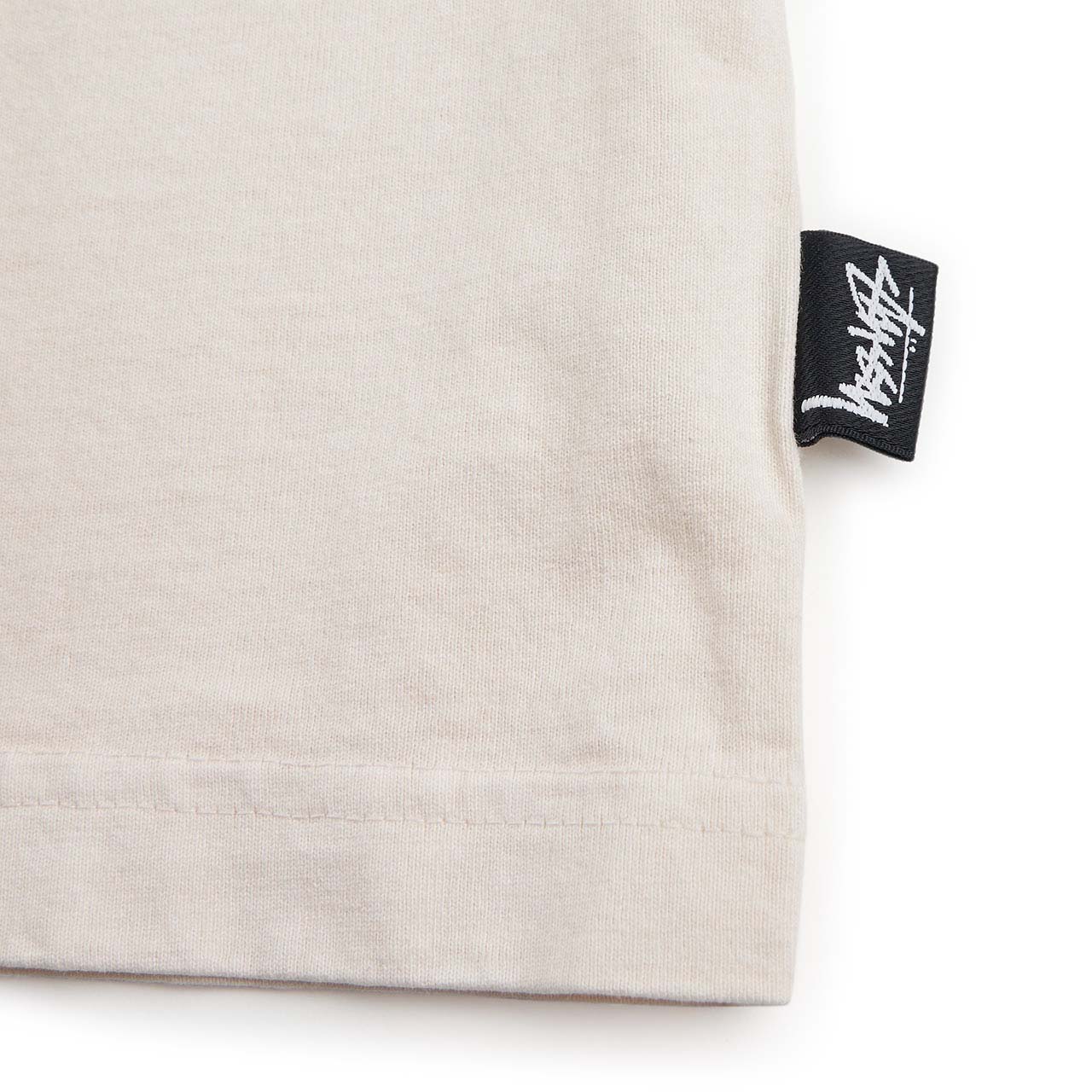 stüssy pigment dyed ls crew (natural)