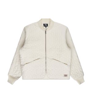 stüssy s quilted liner jacket (creme)