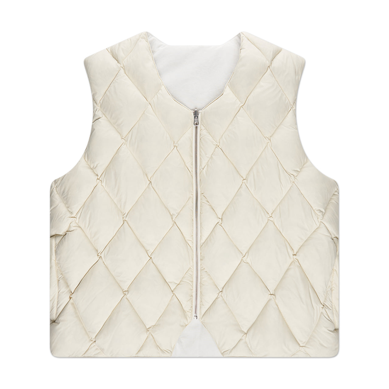 stüssy reversible quilted vest (cream) 115695-1228 - a.plus