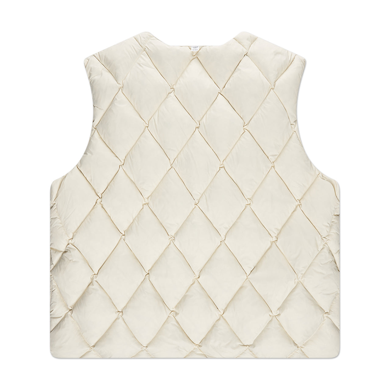 stüssy reversible quilted vest (cream)