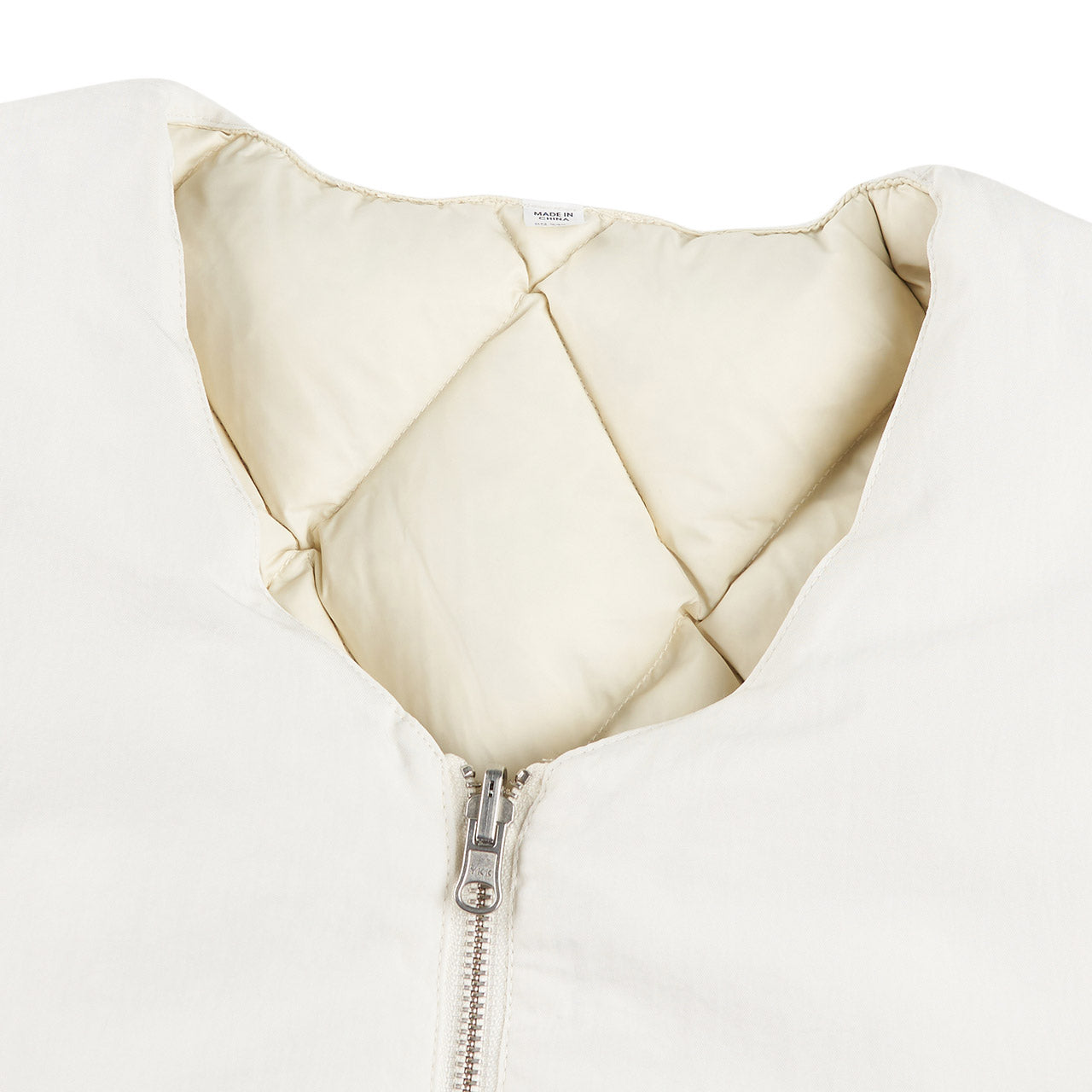 stüssy reversible quilted vest (cream)