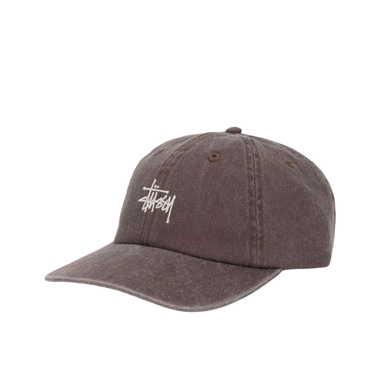 stüssy washed stock low pro cap (mud)