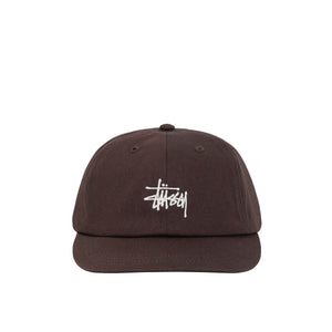 stüssy basic stock low pro cap (brown)