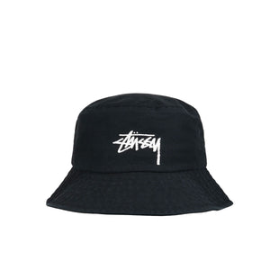 stüssy big stock bucket hat (schwarz)