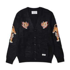 wacko maria tim lehi / mohair cardigan (type-1) (black) - timlehi-wm-kn01 - a.plus - Image - 1