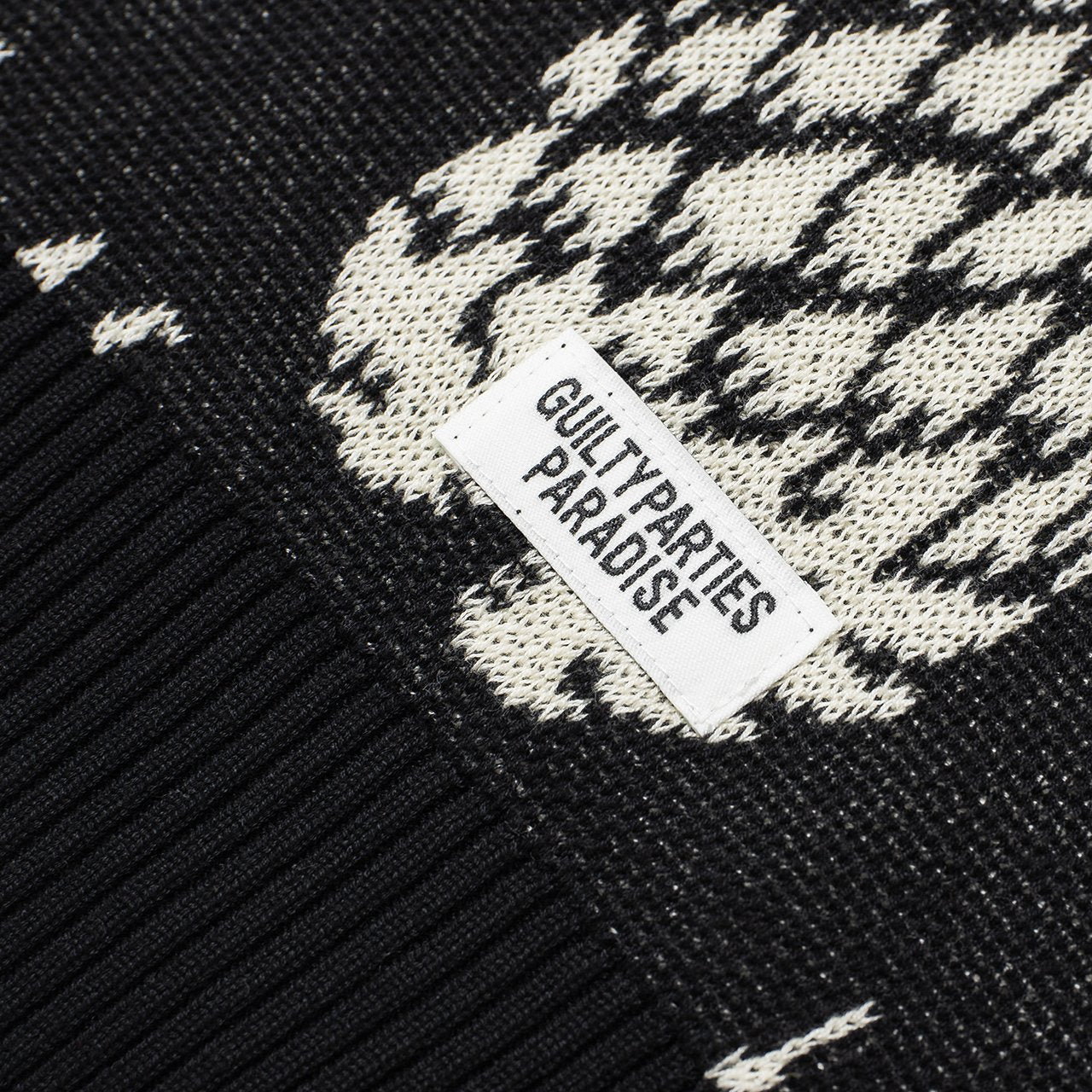 wacko maria pineapple jacquard sweater (black) - 19ss-wmk-kn15 - a.plus - Image - 3