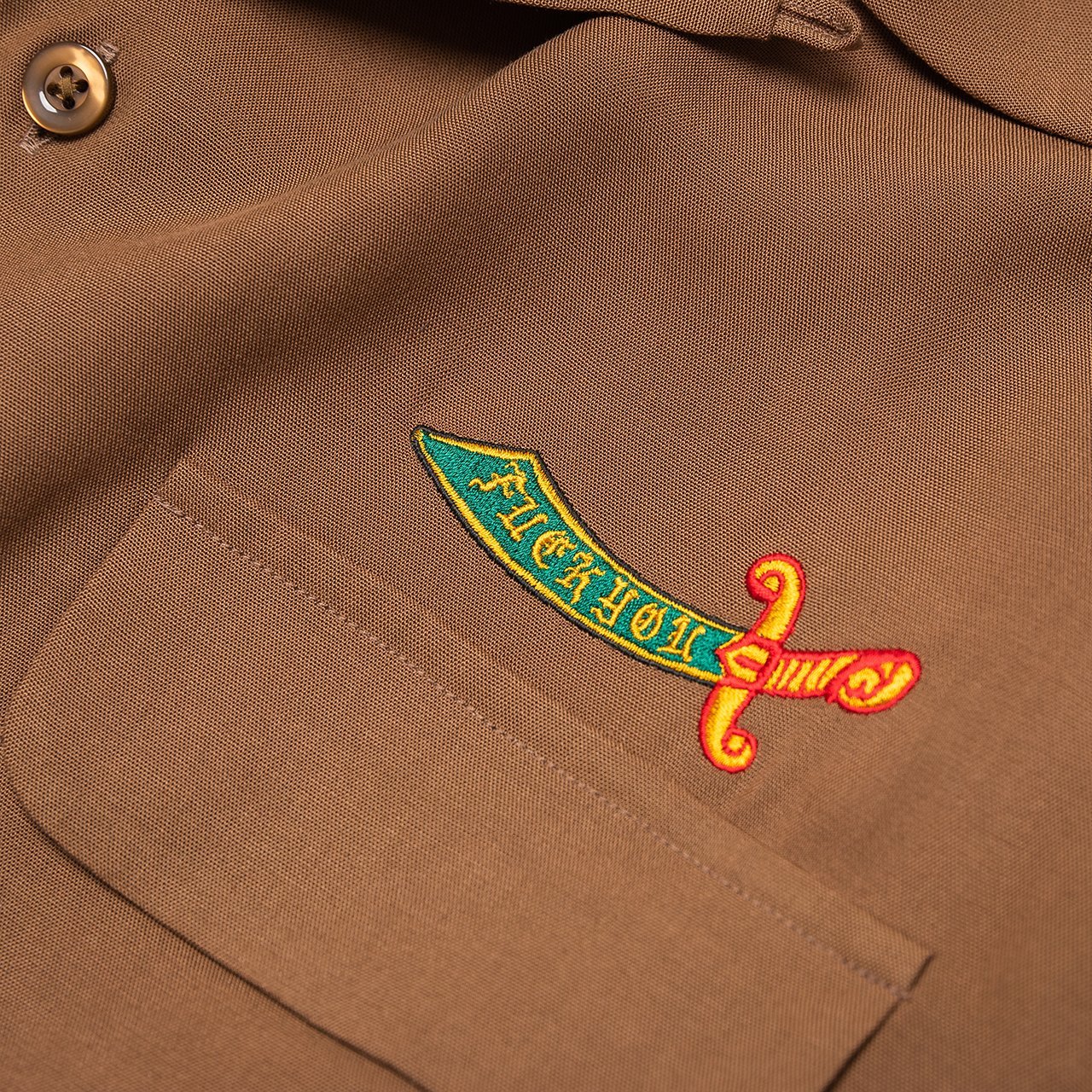 wacko maria 50's l/s shirt (brown) - 19fw-wms-oc08 - a.plus - Image - 3