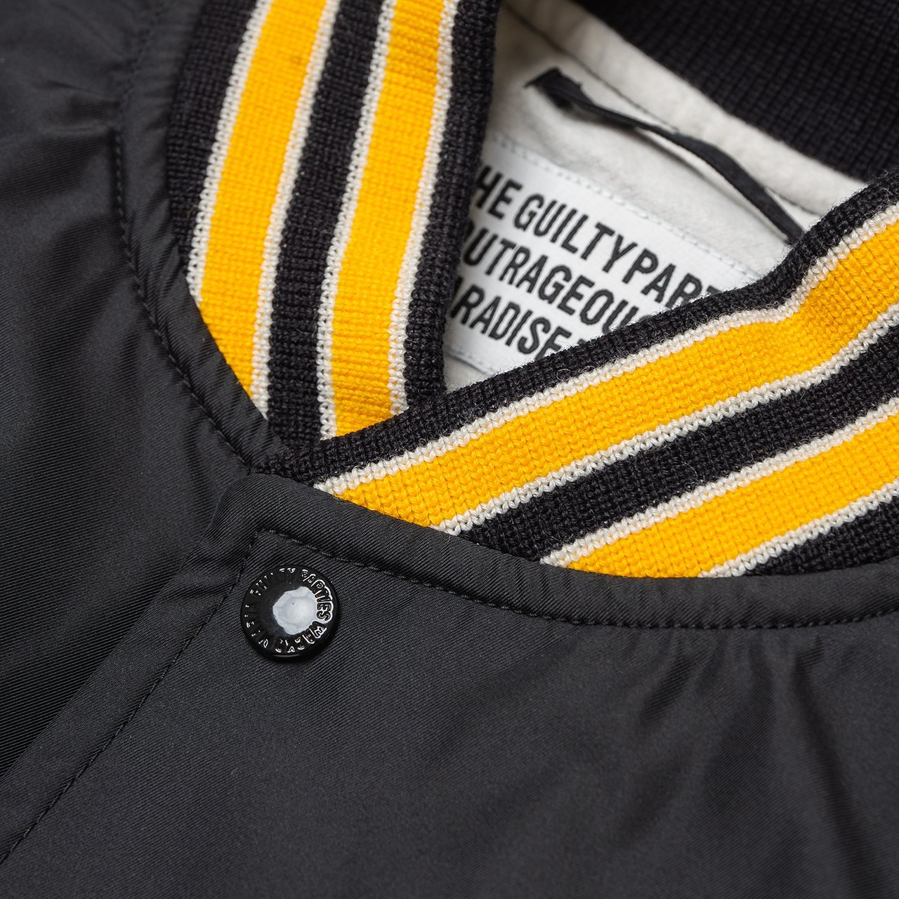 wacko maria varsity jacket type-2 (black) - 19ss-wmo-bl06-blk - a.plus - Image - 5