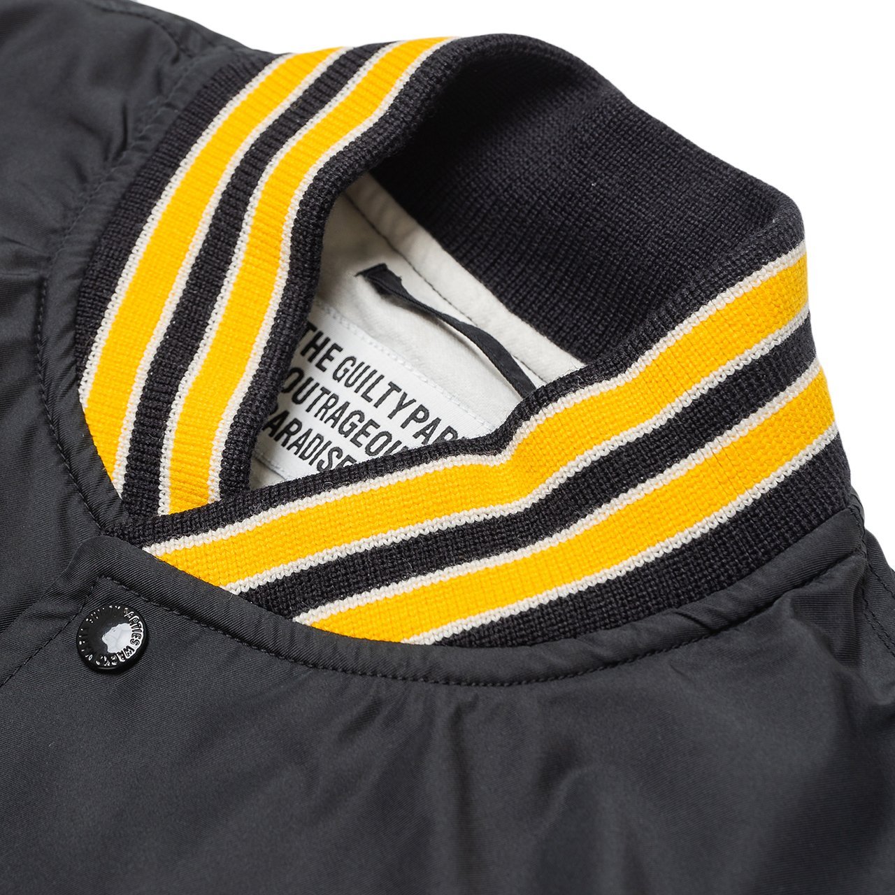 wacko maria varsity jacket type-2 (black) - 19ss-wmo-bl06-blk - a.plus - Image - 4