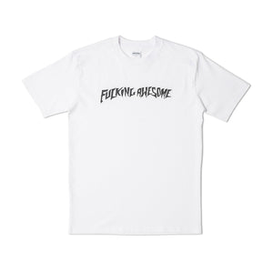 fucking awesome puff outline logo tee (white) - p702699-002 - a.plus - Image - 1