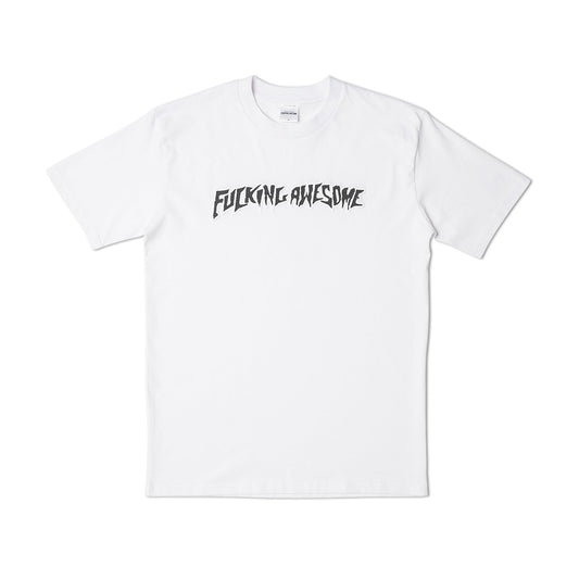 fucking awesome puff outline logo tee (white) - p702699-002 - a.plus - Image - 1