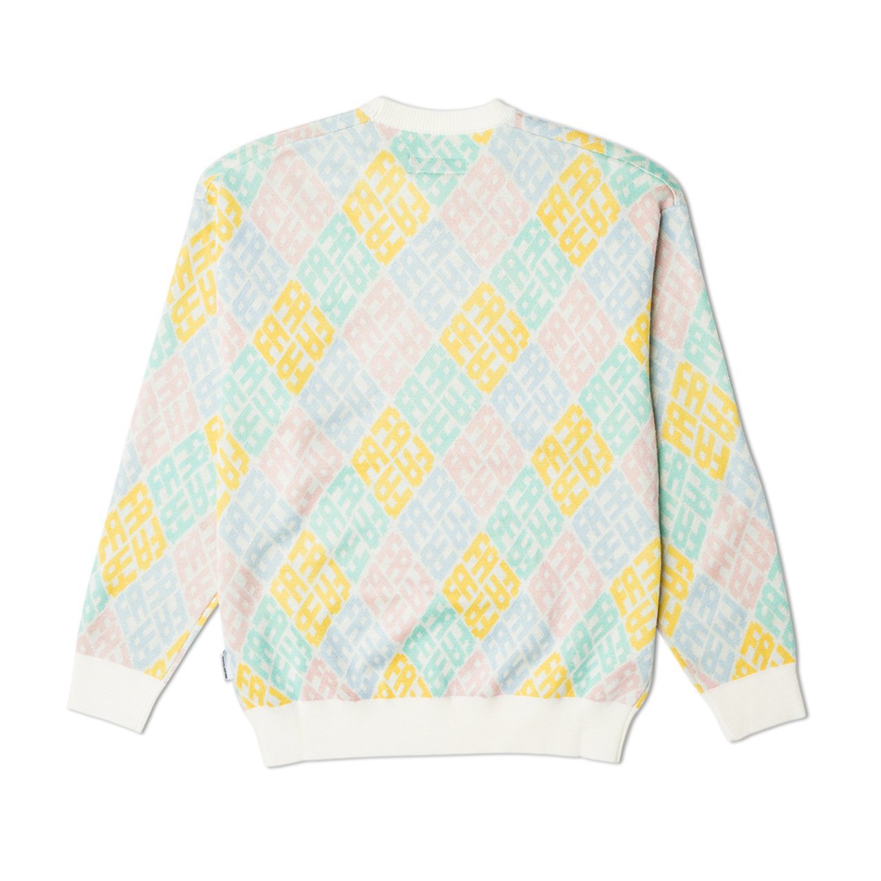 fucking awesome monogram sweater (white multi) - p702676-002 - a.plus - Image - 2