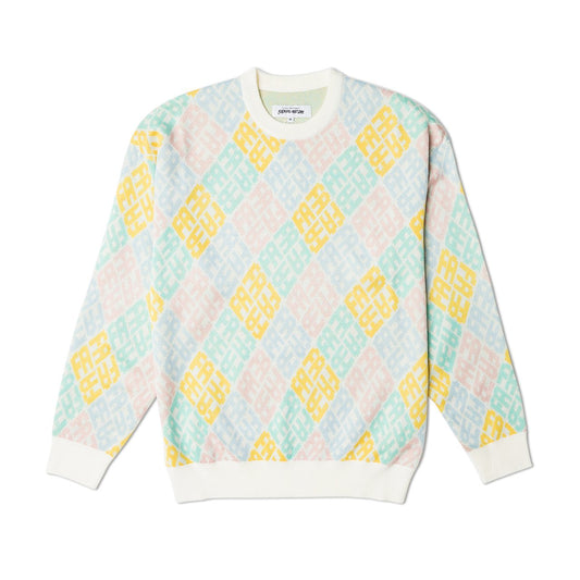 fucking awesome monogram sweater (white multi) - p702676-002 - a.plus - Image - 1