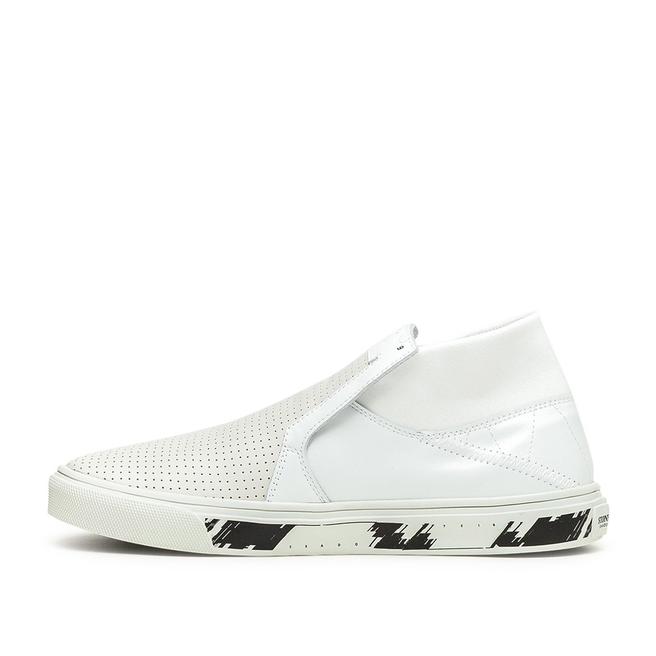 stone island shadow project slip-on mid leather (white) - 7219s0123.v0097 - a.plus - Image - 3