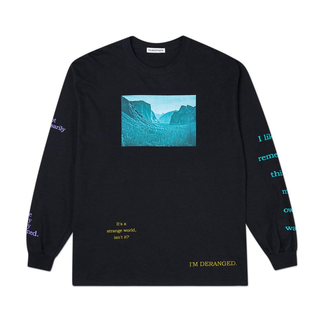 flagstuff "deranged" l/s t-shirt (black) - 20ss-fs-53 - a.plus - Image - 1