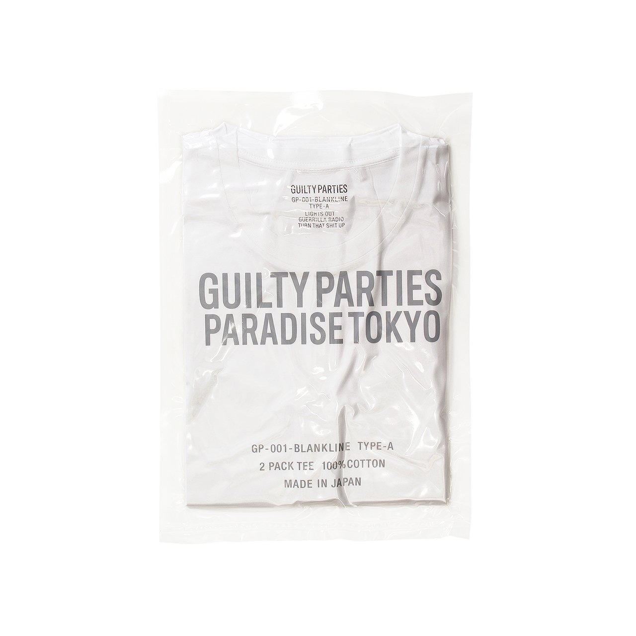 wacko maria heavy weight "blankline" crew neck t-shirt (type-a) 2-pack (white) - gp-001-blankline-type-a-wht - a.plus - Image - 1