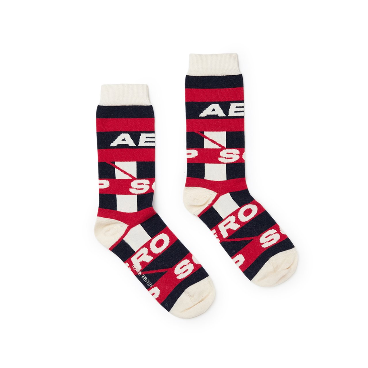 henrik vibskov sonic soap socks (black / red) - ss19-s916 - a.plus - Image - 1