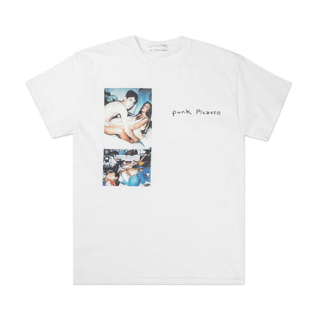 flagstuff x larry clark t-shirt (white) - 19aw-fsxlc-06-wht - a.plus - Image - 1