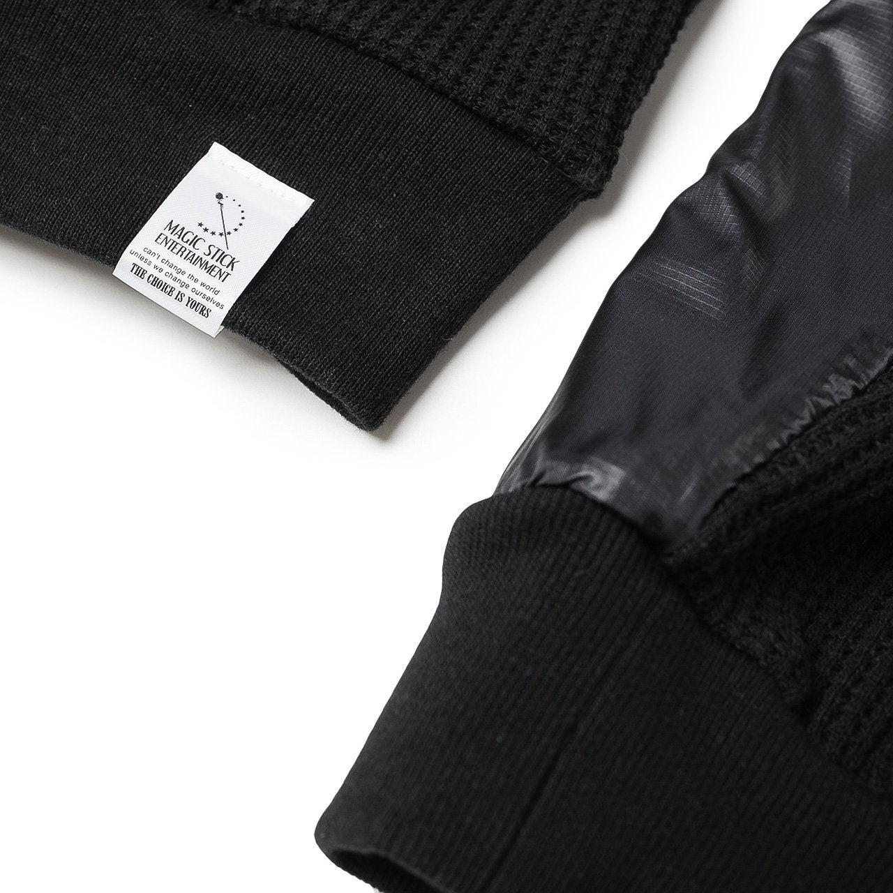 magic stick mil waffle zip crew (black) - 19fw-ms10-049 - a.plus - Image - 5