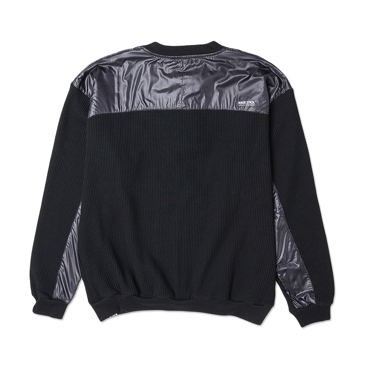 magic stick mil waffle zip crew (black) - 19fw-ms10-049 - a.plus - Image - 2