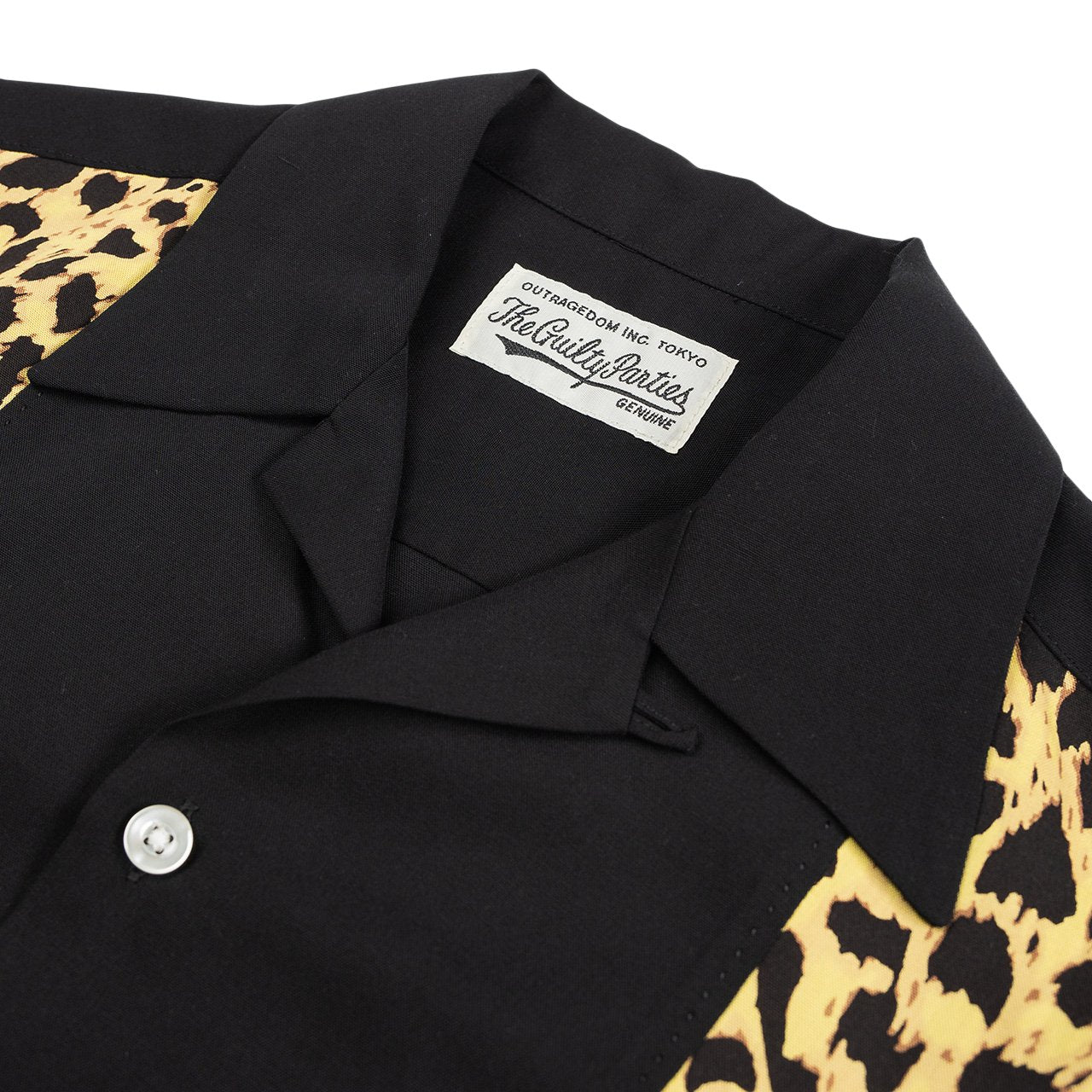 wacko maria two-tone 50's shirt (type-3) (black) | a.plus