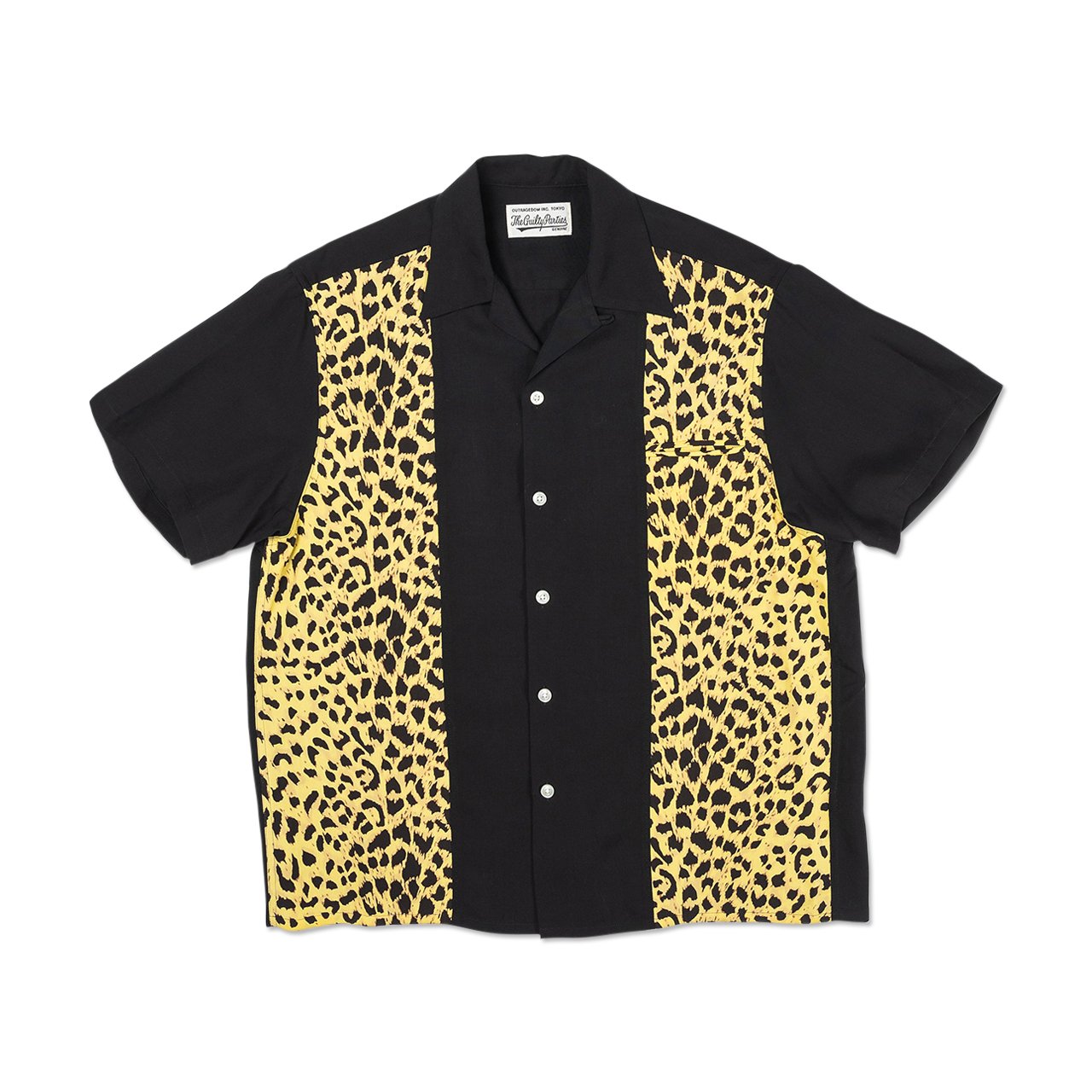 wacko maria two-tone 50's shirt (type-3) (black) - 20ss-wms-oc03 - a.plus - Image - 1