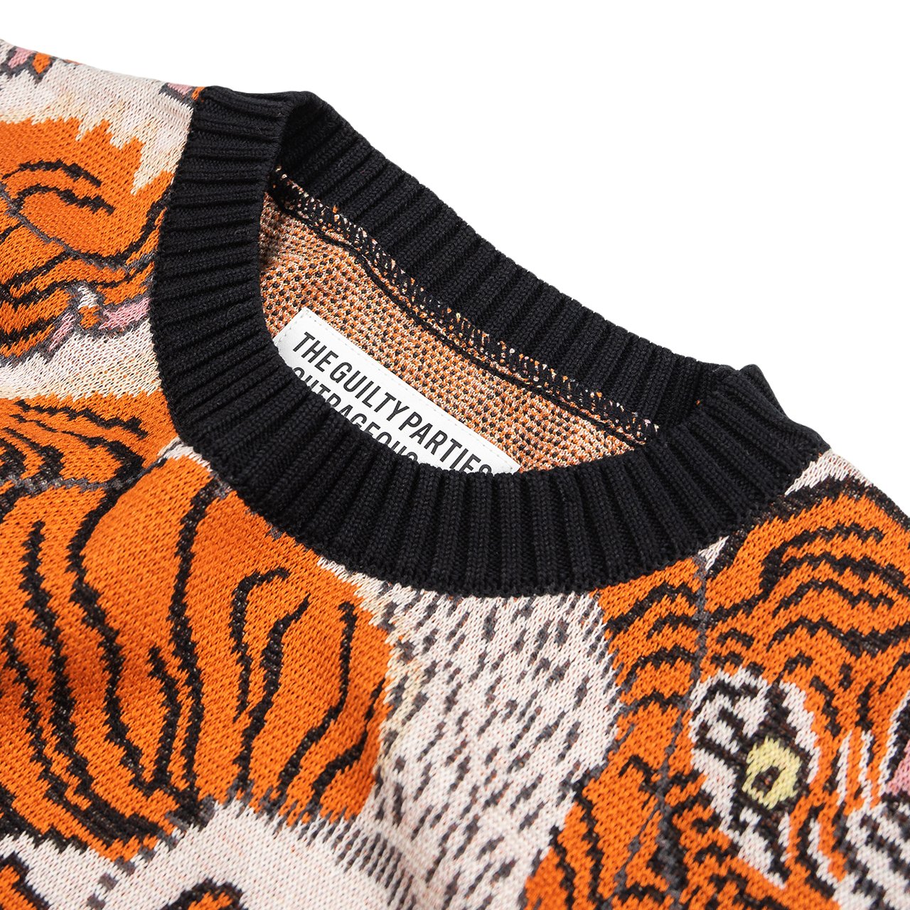 wacko maria tim lehi / jacquard sweater (beige) - timlehi-wm-kn08 - a.plus - Image - 5