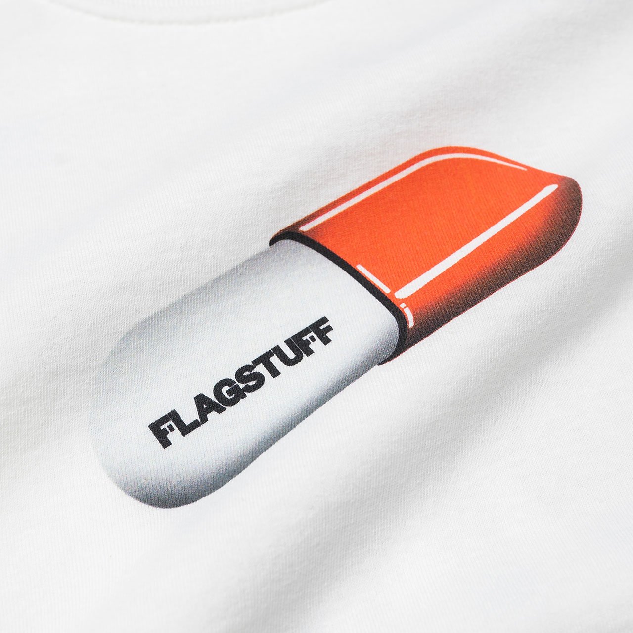 flagstuff "capsule" l/s tee (white) - 19ss-fs-51 - a.plus - Image - 3