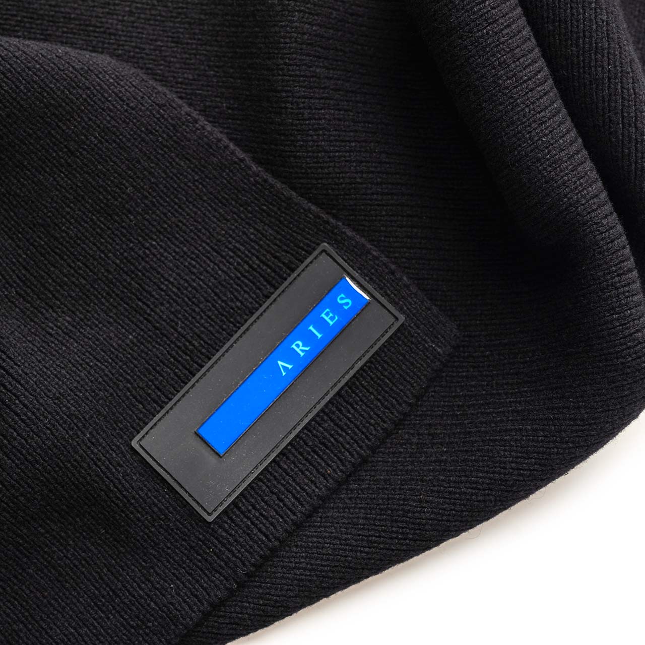 aries rubber patch scarf (black) - frar90001-blk - a.plus - Image - 2