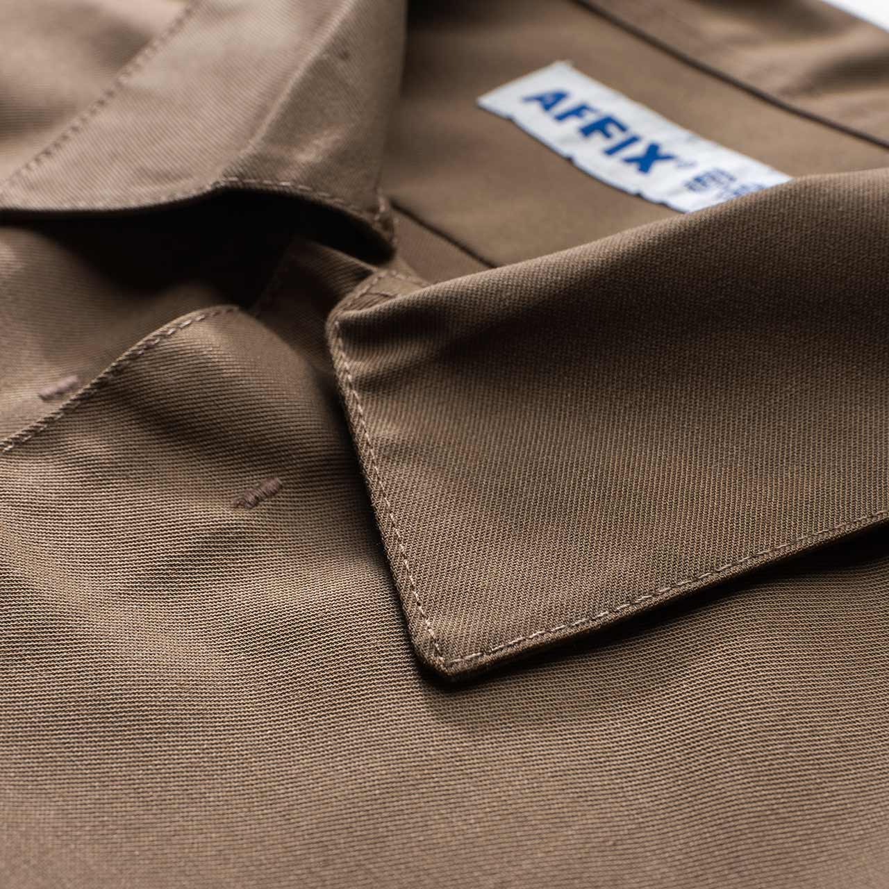 affix duo-tone work shirt (tan / black) - aw20t03 - a.plus - Image - 3