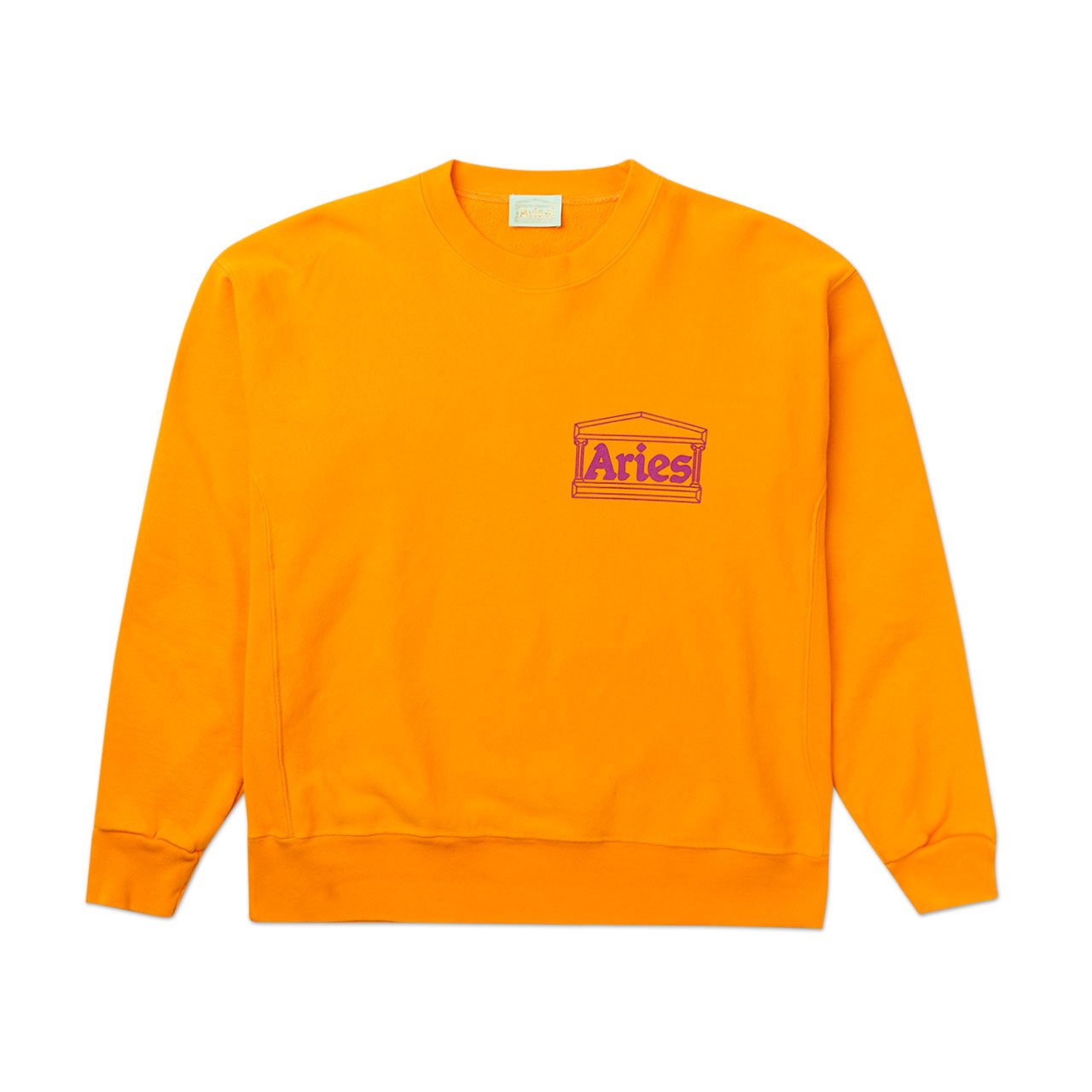 aries classic temple crewneck (orange) - fqar20000-org - a.plus - Image - 1