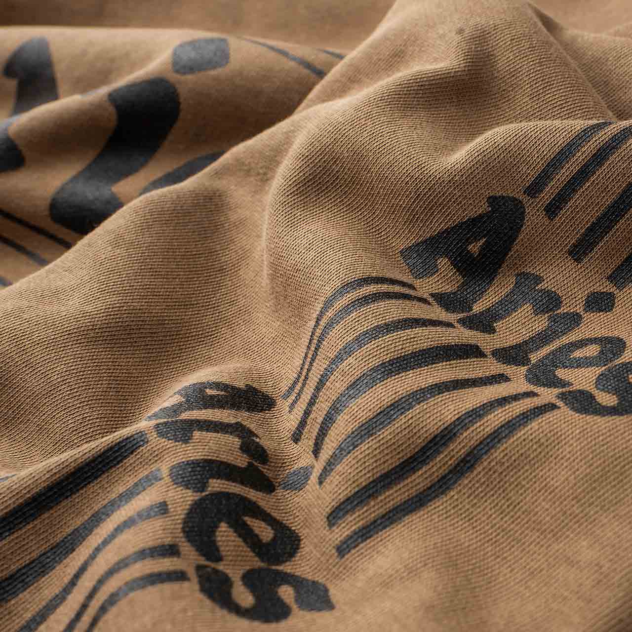 aries column crewneck sweatshirt (khaki / black) - spar20005 - a.plus - Image - 5